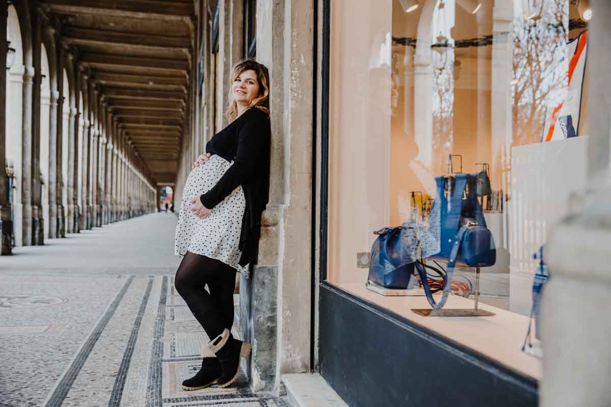 shooting grossesse paris louvre