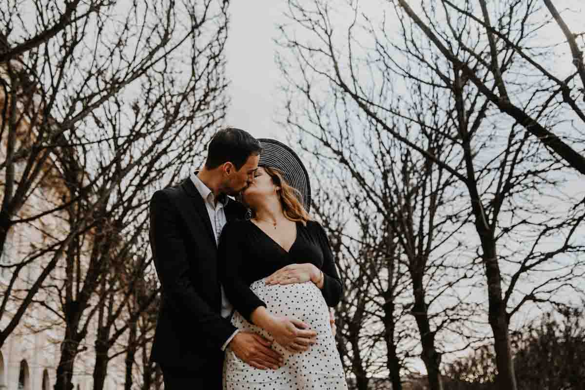 shooting grossesse paris louvre