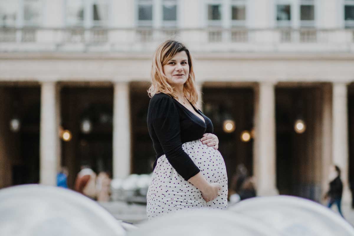 shooting grossesse paris louvre