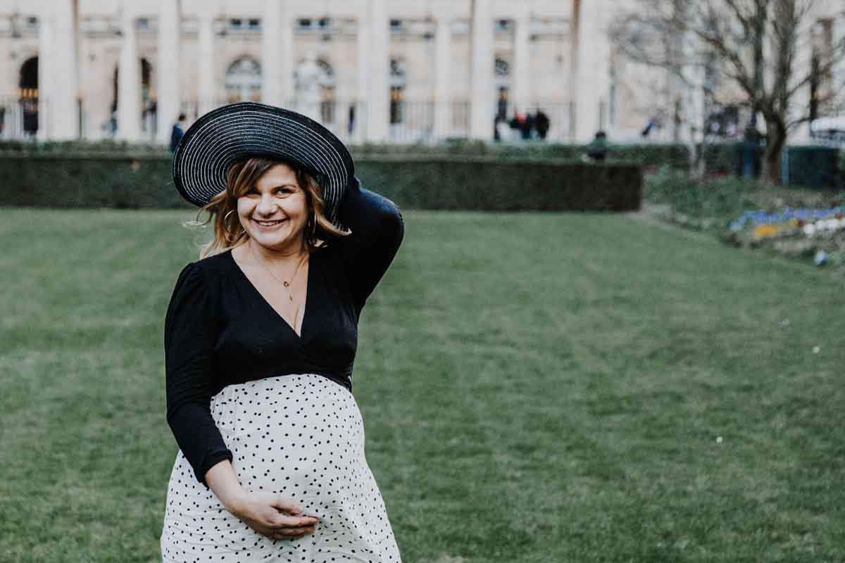 shooting grossesse paris louvre