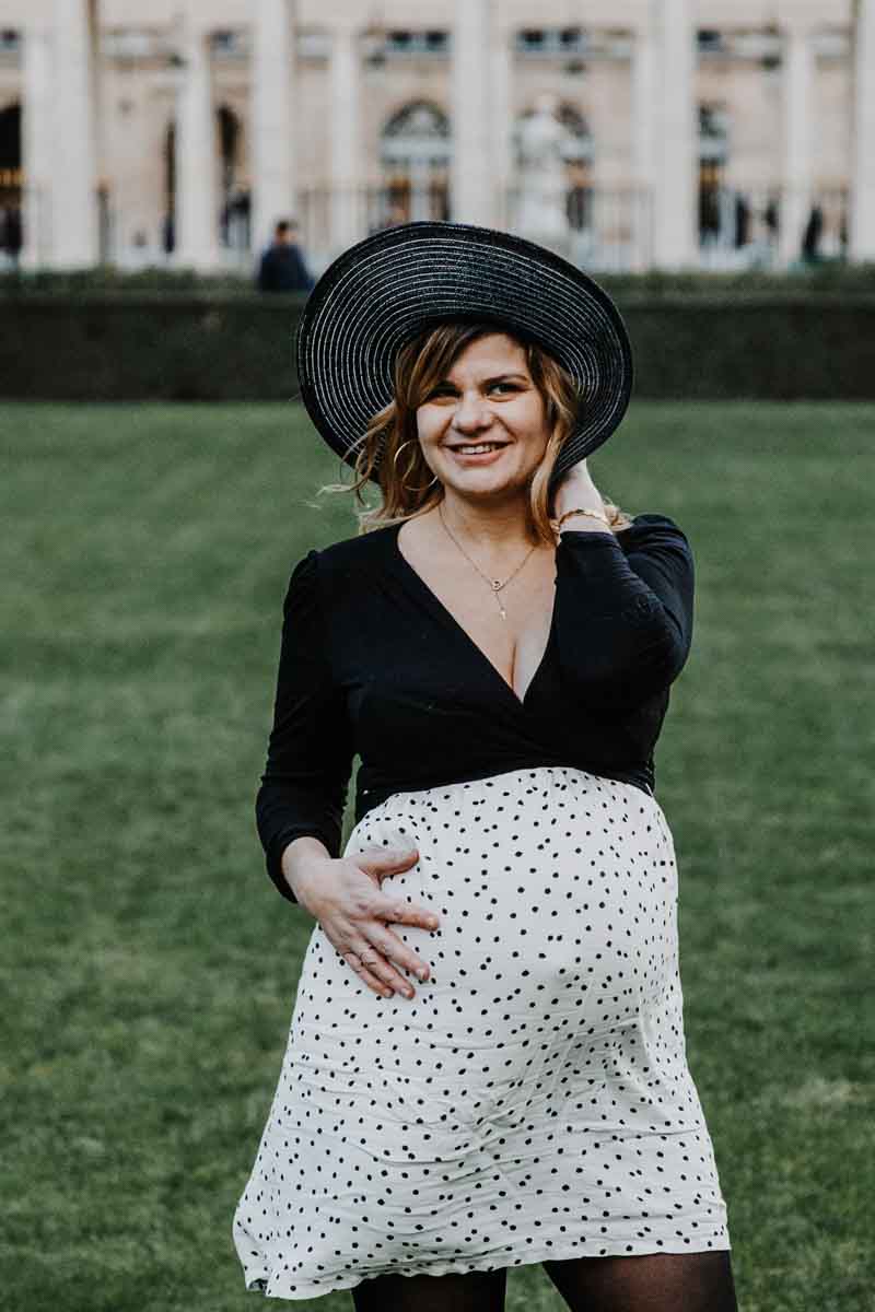 shooting grossesse paris louvre