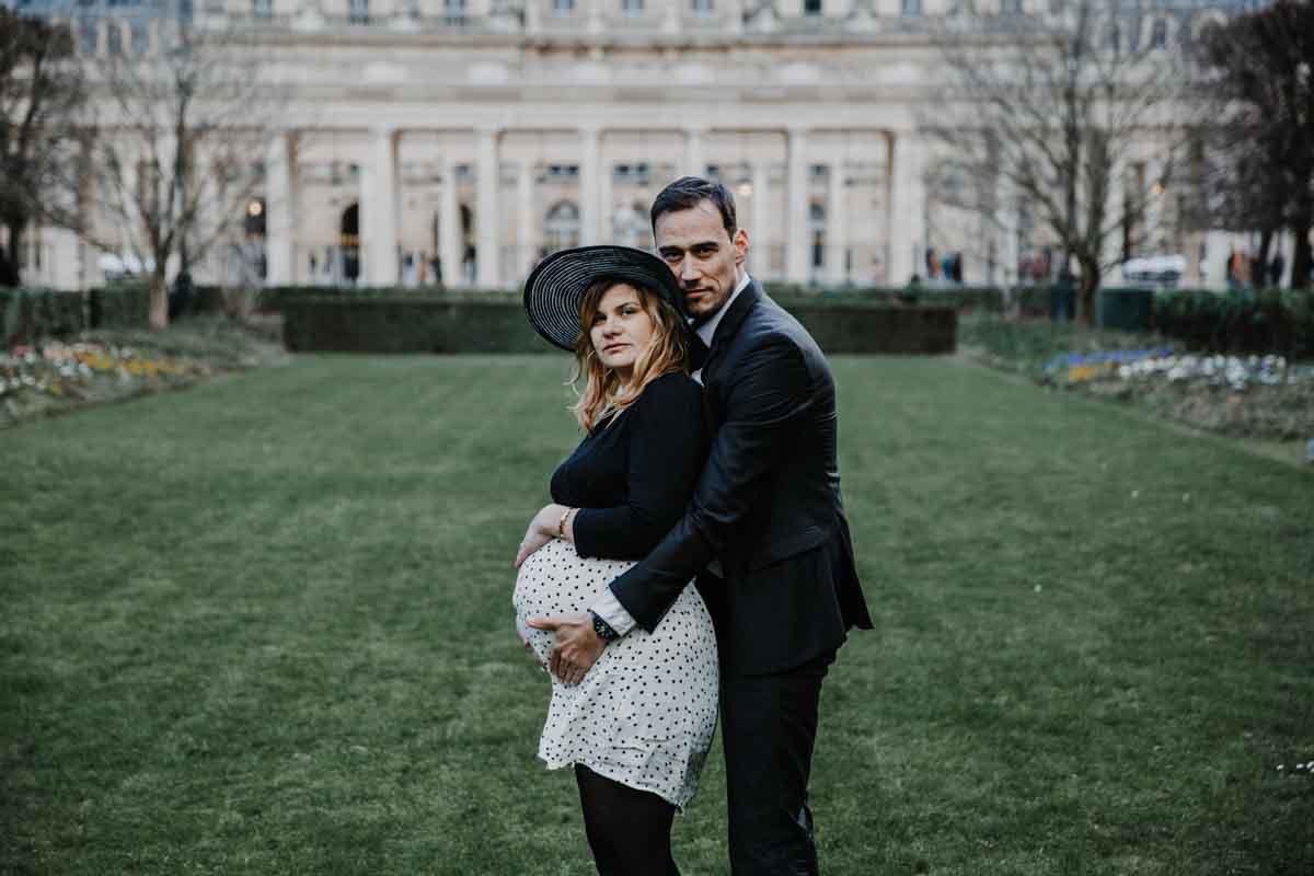 shooting grossesse paris louvre