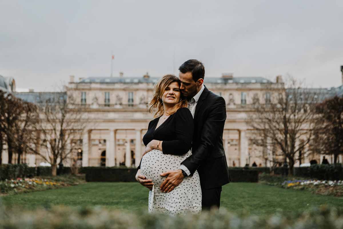shooting grossesse paris louvre