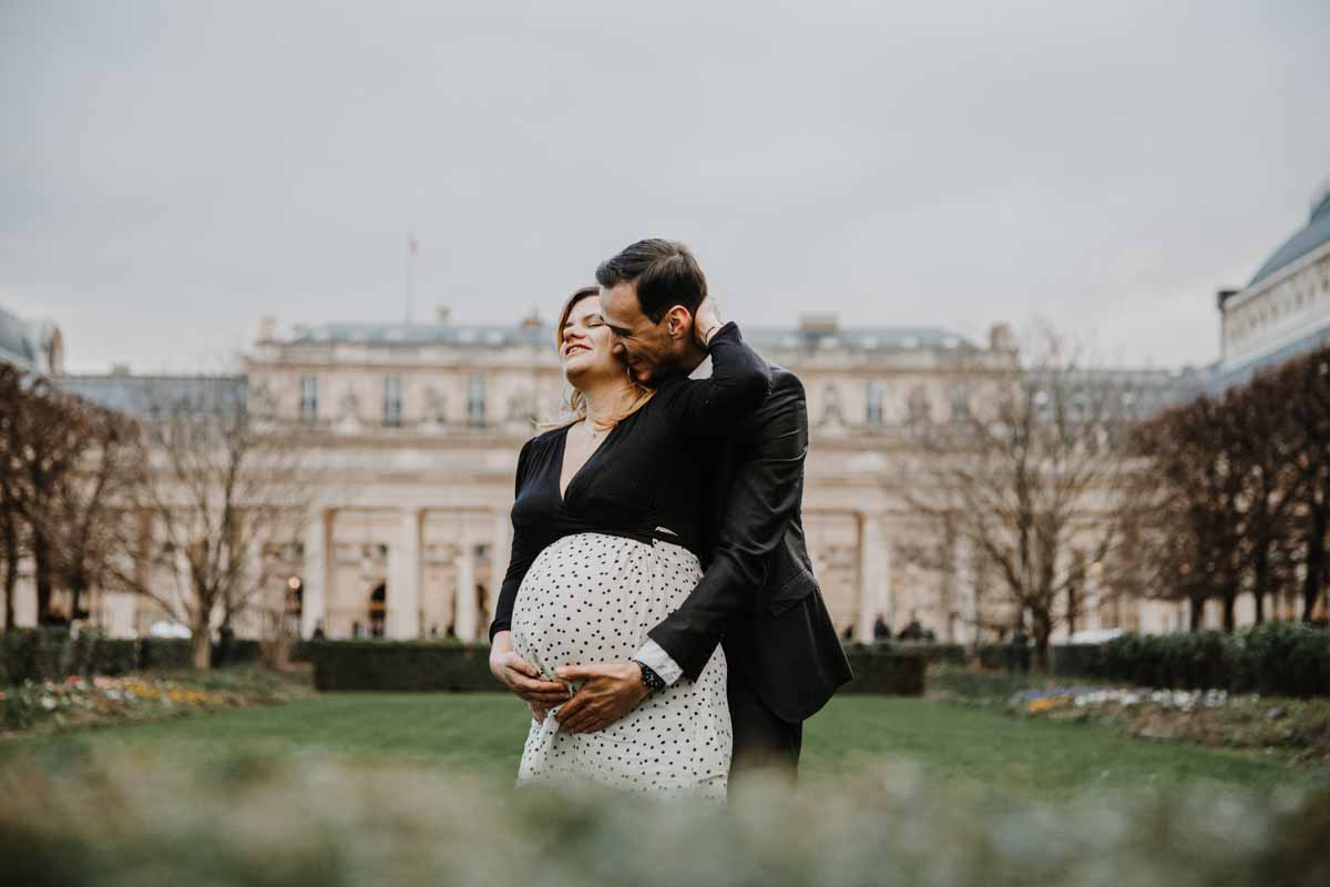 shooting grossesse paris louvre