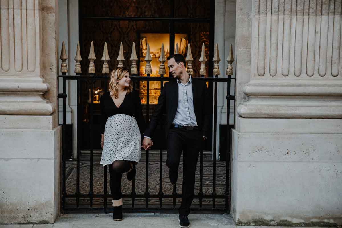 shooting grossesse paris louvre