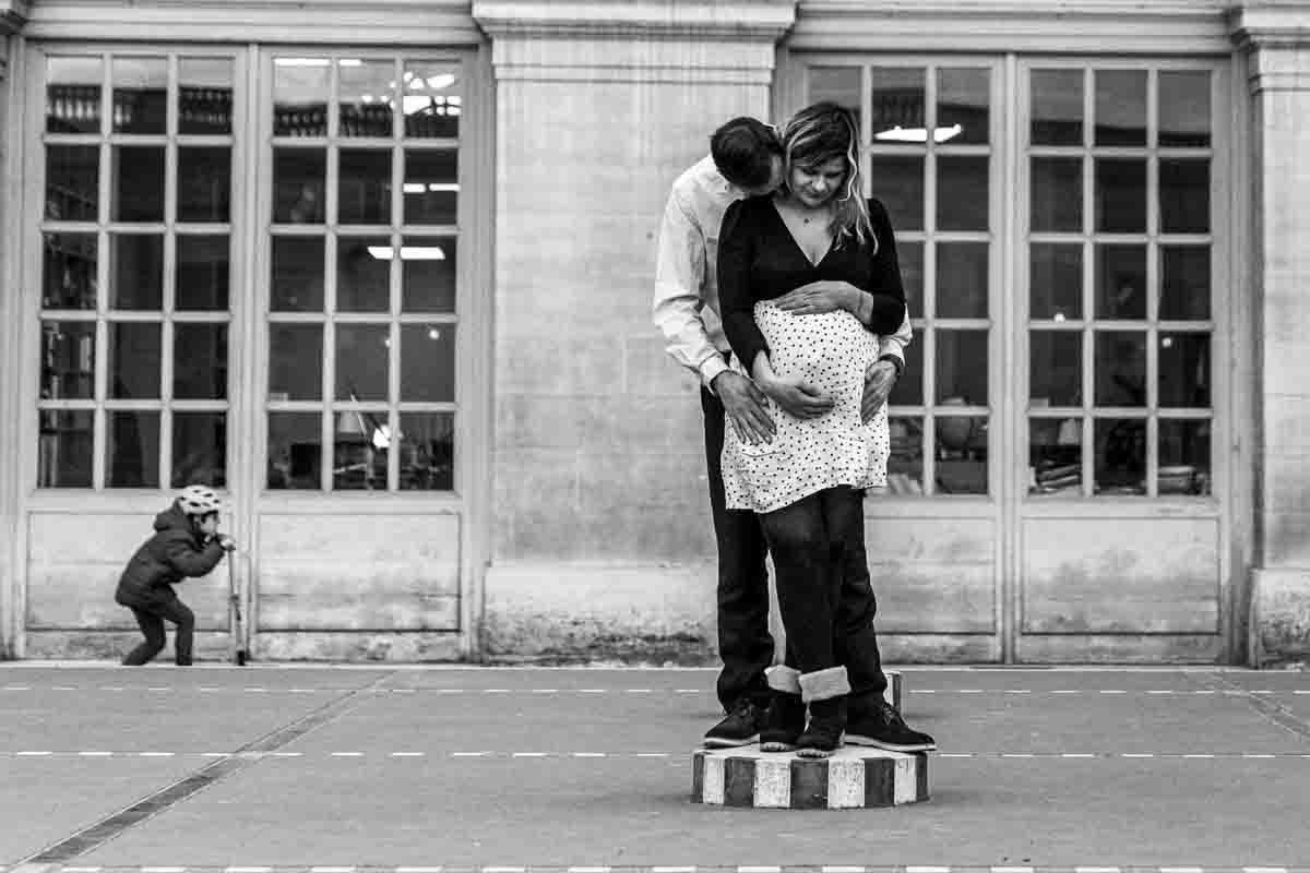 shooting grossesse paris louvre